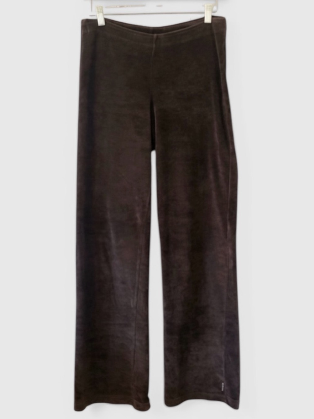 821 Prana Velvet Velour Elastic Waist Brown Lounge Pants